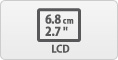 6.8cm (2.7") LCD